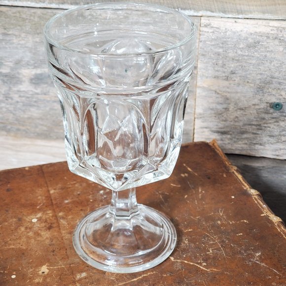 Fairfield Clear by Anchor Hocking - Water Goblet - Vintage 70's. #3 - Picture 1 of 10
